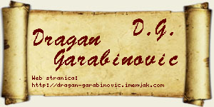 Dragan Garabinović vizit kartica